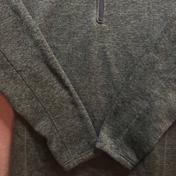 Eddie‎ Bauer Men XL Green Radiator Fleece 1/4 Zip Pullover Jacket Outerwear - Picture 4 of 8